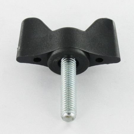 1 x Vingeskrue sort nylon M5X10