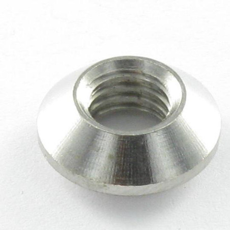 1 x Verzonken splitmoer M6 Rustfrit stål A4