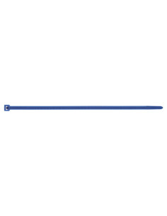 Klemme til stramning i rustfrit stål Nylon Blå 3,6X200