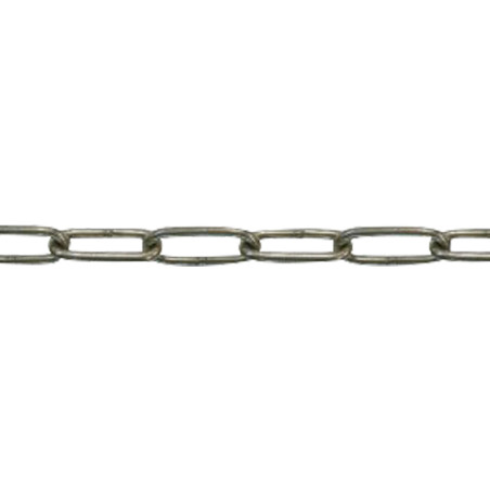 1 x M Kæde to POST lang diameter 10 Rustfrit stål A4 (sælges pr. meter)