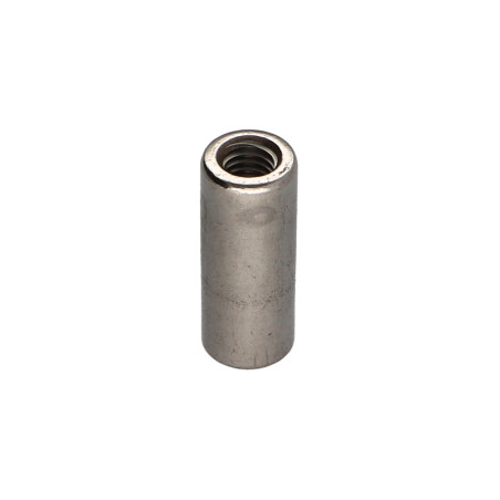 1 x Gevindmuffe cylindrisk M6X25 diameter udenfor 10 Rustfrit stål