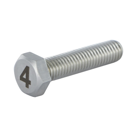 1 x Vis m-hastighed Sekskantet hoved 8X35 Rustfrit stål A4 Indgravering FIGUR 4