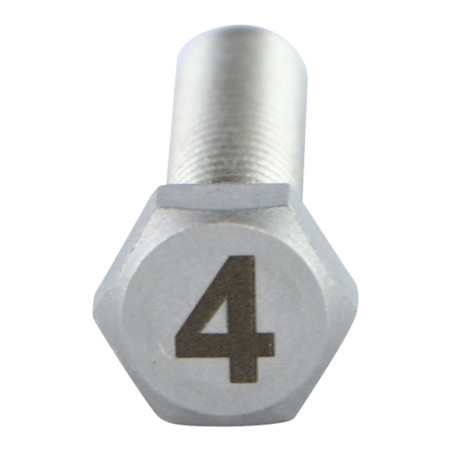 1 x Vis m-hastighed Sekskantet hoved 8X35 Rustfrit stål A4 Indgravering FIGUR 4