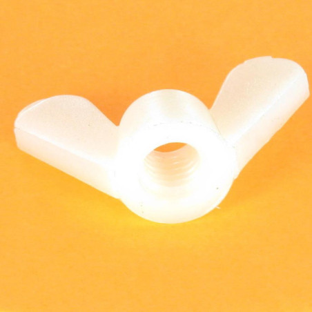 Vingemutter naturlig nylon M6