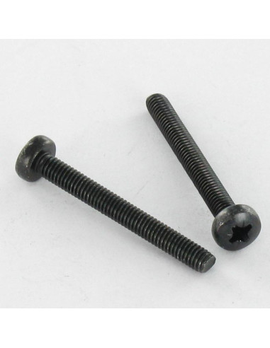 1 x Vis m-hastighed Rustfrit stål A2 Sort bred...