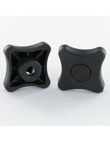 1 x Møtrik FLYVENDE sort nylon M6