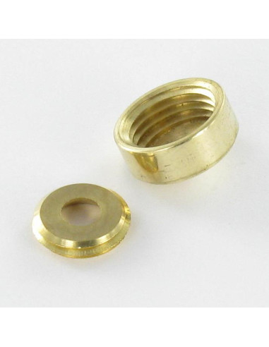 1 x Konisk rosette Messing diameter 20 for...