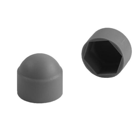 1 x Dæksel til møtrik eller skruehoved Sekskantet hoved M5 Polyethyleen Grå over flad 8
