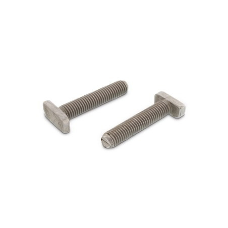 1 x Vis m-hastighed hammer hoved 10X22.73.X4 M10X40 Rustfrit stål A2 til 28/15 profiler