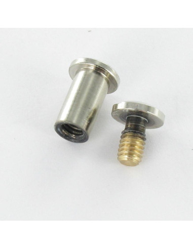 1 x Skrue binder M4 Nikkelbelagt messing for...