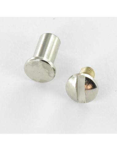 1 x Skrue binder M4 Nikkelbelagt messing for...