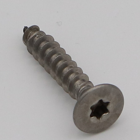 1 x Træ og spånplade skrue forsænket hoved T40 10X70 Fuld trÃ¥d Rustfrit stål A2