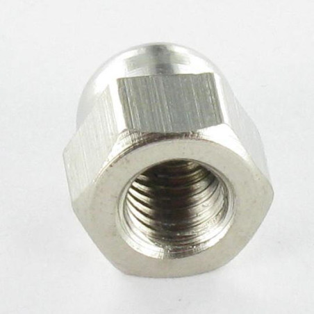 1 x Hattemøtrik Forkromet messing M12
