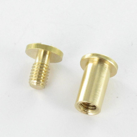 1 x Skrue binder M4 Messing for Stramme 30 to 50
