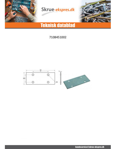 1 x Monteringsplade FORSAMLING 45X101...