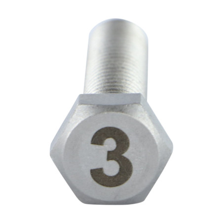1 x Vis m-hastighed Sekskantet hoved 8X35 Rustfrit stål A4 Indgravering FIGUR 3