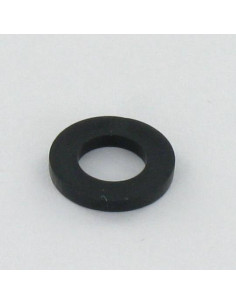Skiver flad sort nylon 6,4X18X6