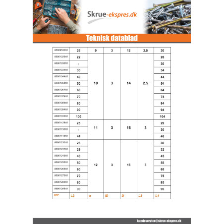 1 x Stift fladt hoved 8X34 perforeret 3 Rustfrit stål A4