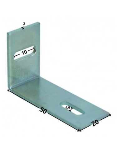 1 x Beslag justering 32X50X20 2 huller...