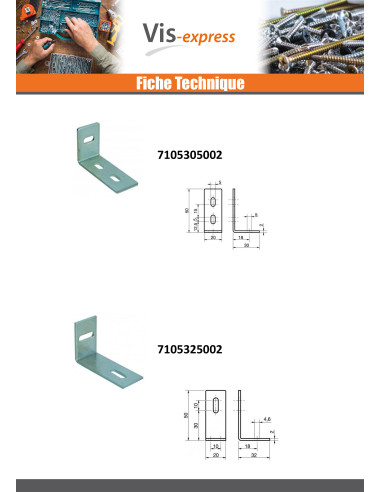 1 x Beslag justering 32X50X20 2 huller...