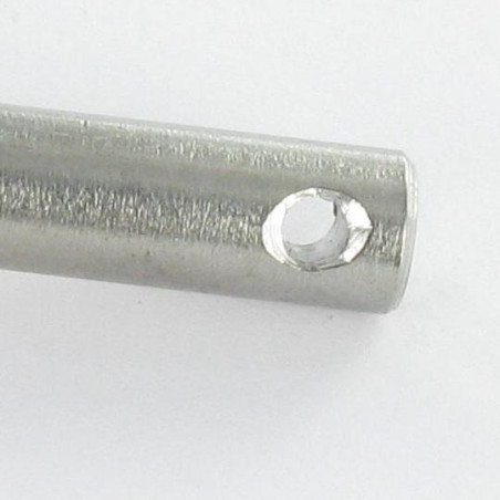 1 x Stift fladt hoved 9X28 perforeret 3 Rustfrit stål A4