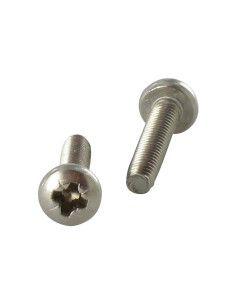 Elvskærende skrue panhoved M5X12 Pozi PZ8 Rustfrit stål A2