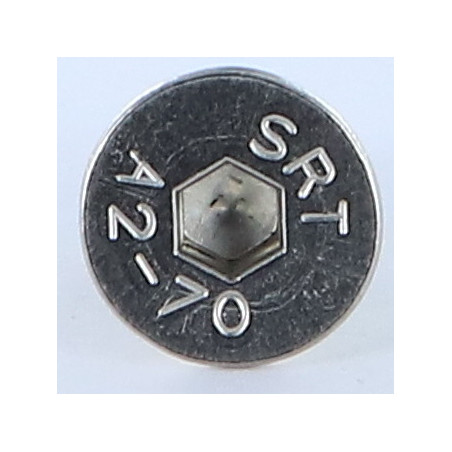 1 x Vis m-hastighed Rustfrit stål A2 Fladt forsænket sekskantet hoved Sekskantet fatning 5 M8X18 Fuld trÃ¥d