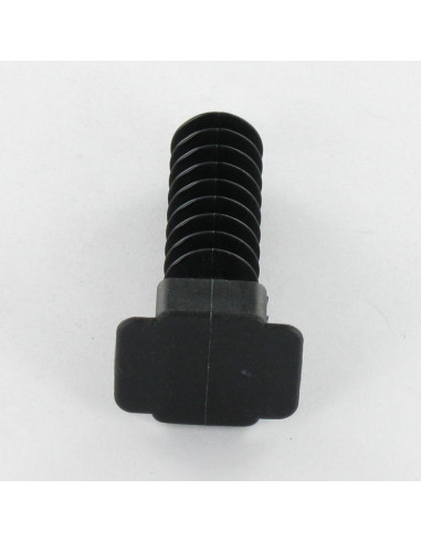 1 x STØTTE VÆG stil Plug sort nylon to 9.4