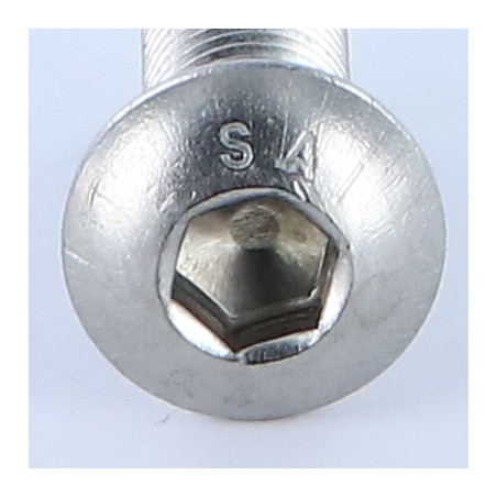 1 x Vis m-hastighed Hult sekskantet pan hoved M12X50 Fuld trÃ¥d Sekskantet fatning 8 Rustfrit stål A4