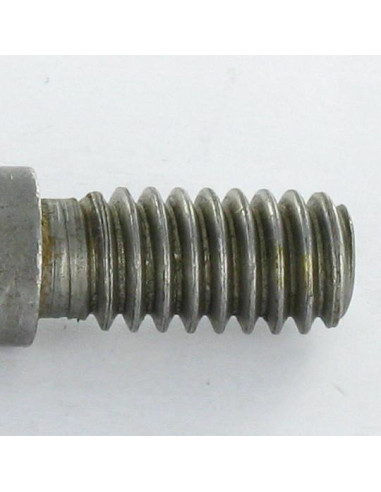 1 x Akse elforzinket stål lang M6X51 trin 100...