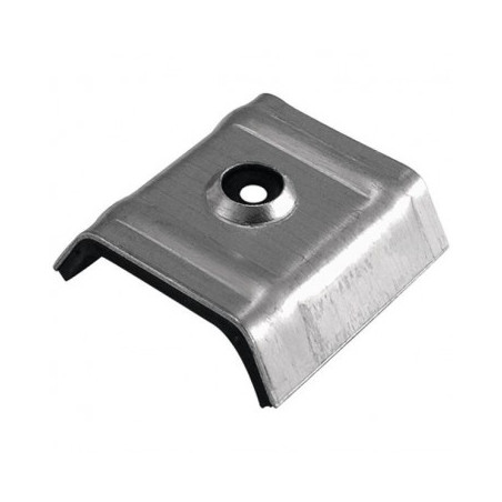1 x Vandtæt krampe 40X25 Aluminium RAL3011 brun rød