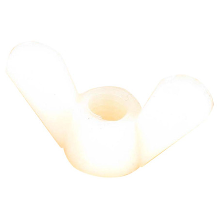 100 x Vingemutter naturlig nylon M8