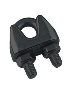 Kabelklemme Rustfrit stål A4 Sort for Blødt kabel af...