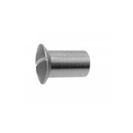 1 x Skrue VINDUE forsænket pan hoved kærv M6X10 7,5X15 Hoveddiameter 10 Rustfrit stål A2