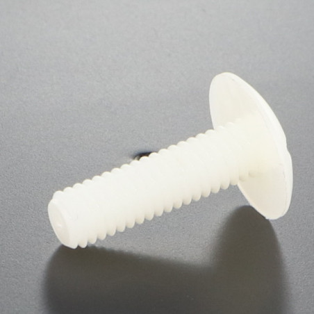 1 x Skrue kopskrue naturlig nylon polyamid 6.6 M5X8