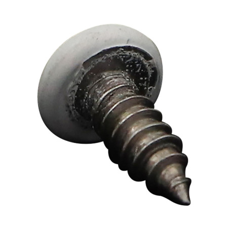 1 x Gevindvalse skrue bred kuppelformet hoved 4,2X13 Rustfrit stål A2 T20 RAL9010 ren hvid