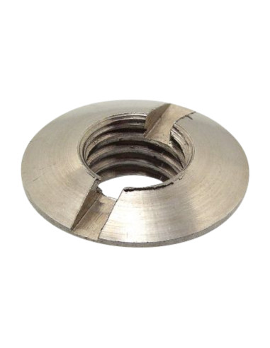 1 x Verzonken splitmoer M10 Rustfrit stål A4