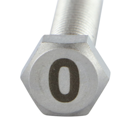 1 x Vis m-hastighed Sekskantet hoved 8X35 Rustfrit stål A4 Indgravering FIGUR 0