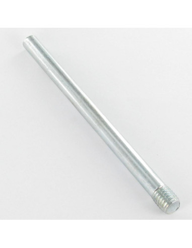 1 x Stift elforzinket stål M10X131 Gevind 10