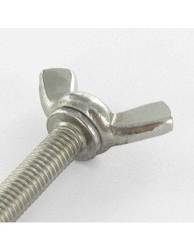 1 x Skrue vinger M5X20 amerikansk form Rustfrit...