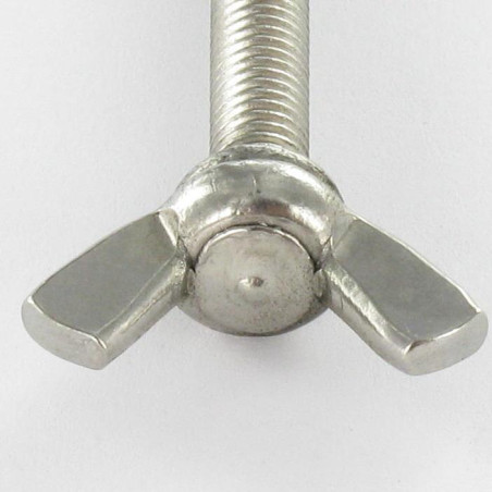 1 x Skrue vinger M5X20 amerikansk form Rustfrit stål A2