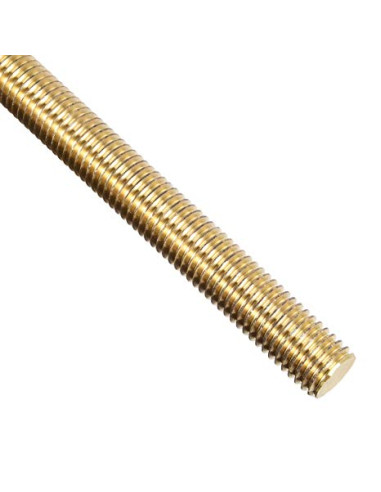 1 x Gevindstang M3 længde 1 meter Messing