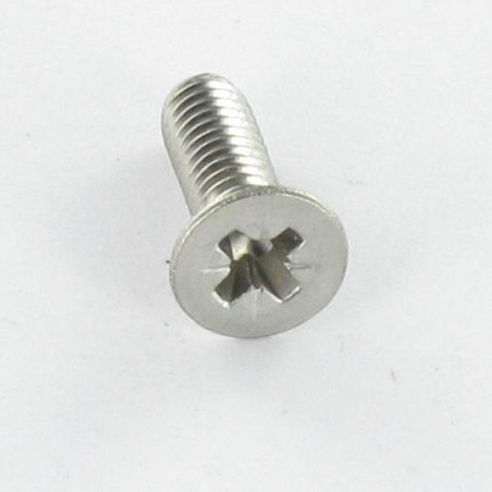 1 x Vis m-hastighed Rustfrit stål A2 forsænket hoved Pozi PZ9 M6X60