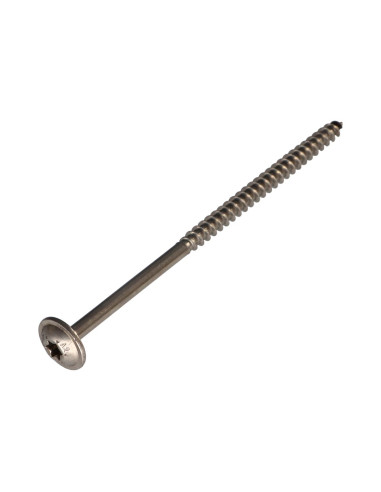 1 x Tømrerskrue med skivehoved Rustfrit stål A2...