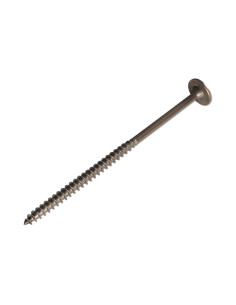 Tømrerskrue med skivehoved Rustfrit stål A2 6X120 Gevind... 2