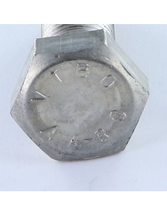 Bolt deltråd Sekskantet hoved M16X50 Rustfrit stål A4/80 2