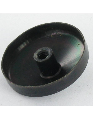 1 x Rosette kegleformet sort galvaniseret 20...