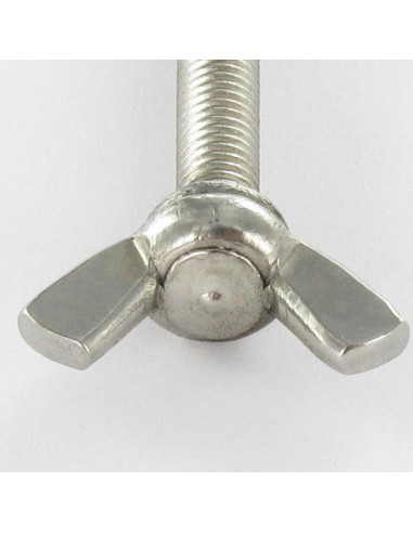 1 x Skrue vinger M8X35 amerikansk form Rustfrit...