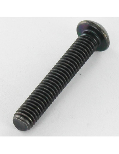 1 x Vis m-hastighed Rustfrit stål A2 Sort Hult...