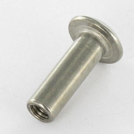 1 x Møtrik binder pan hoved kærv 8X25 M6X24 Rustfrit stål